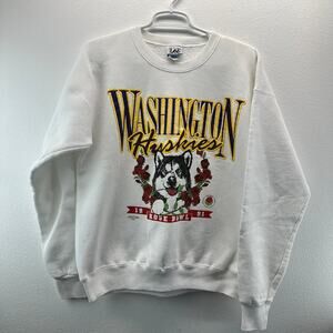 Vintage Washington Huskies Rose Bowl Sweatshirt 1991 White